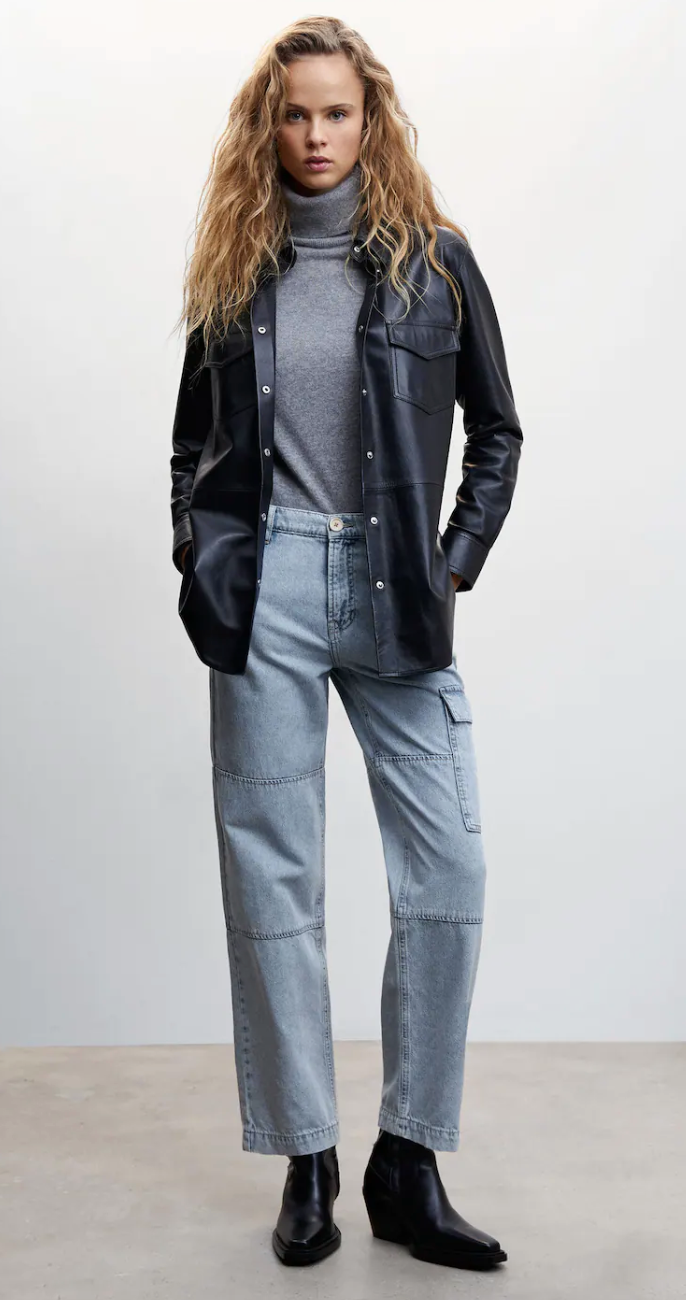 Mango + Pocket Cargo Jeans