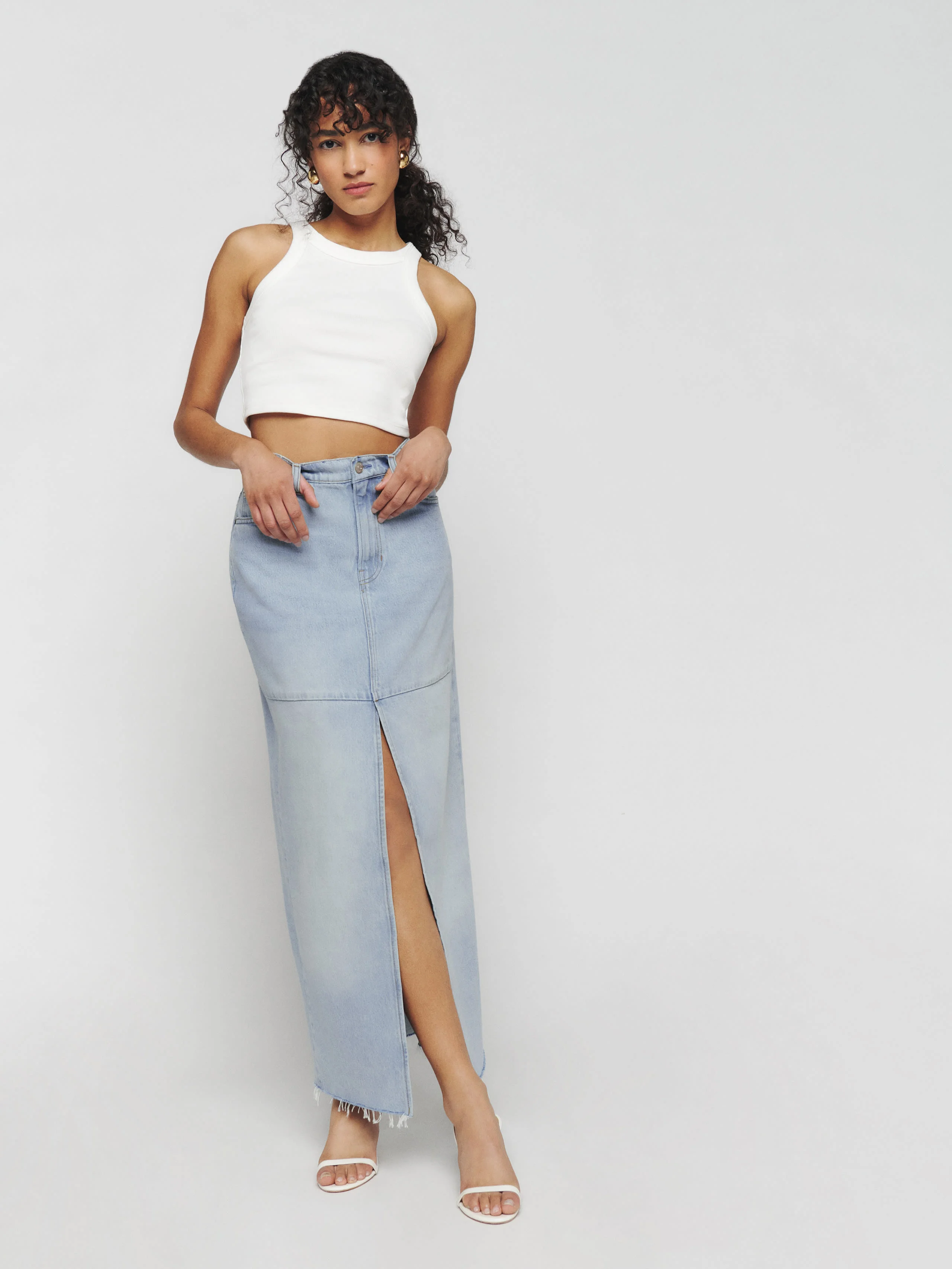 The Reformation Skirt That'll Make You Embrace the Denim Maxi