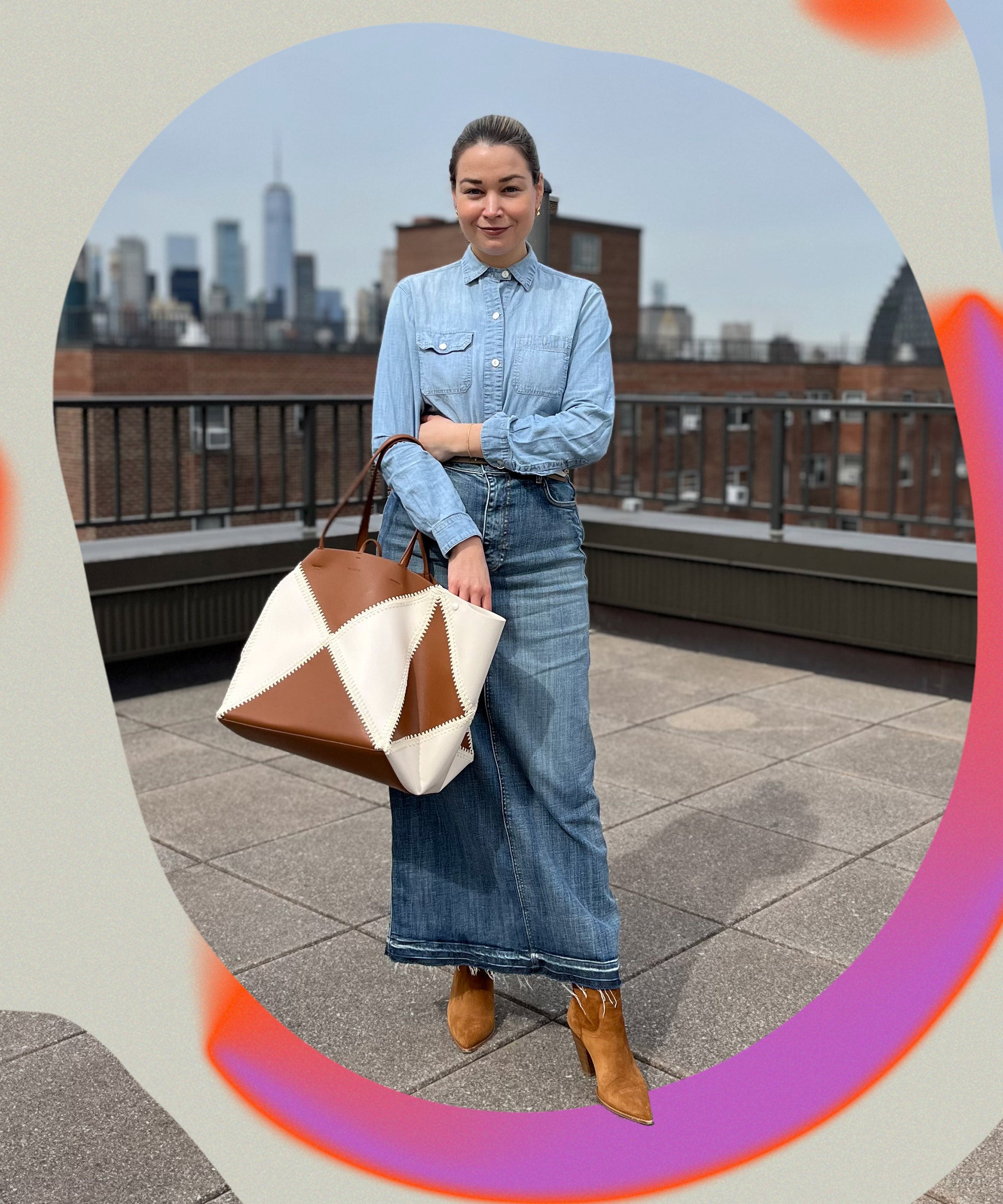 Move over jeans – the denim maxi skirt is autumn's most versatile garment