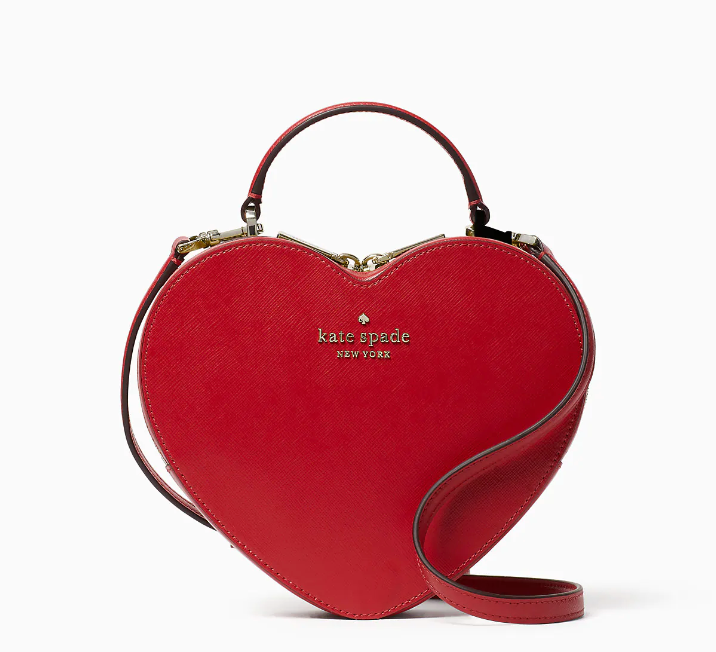 Pink heart purse kate spade hot sale