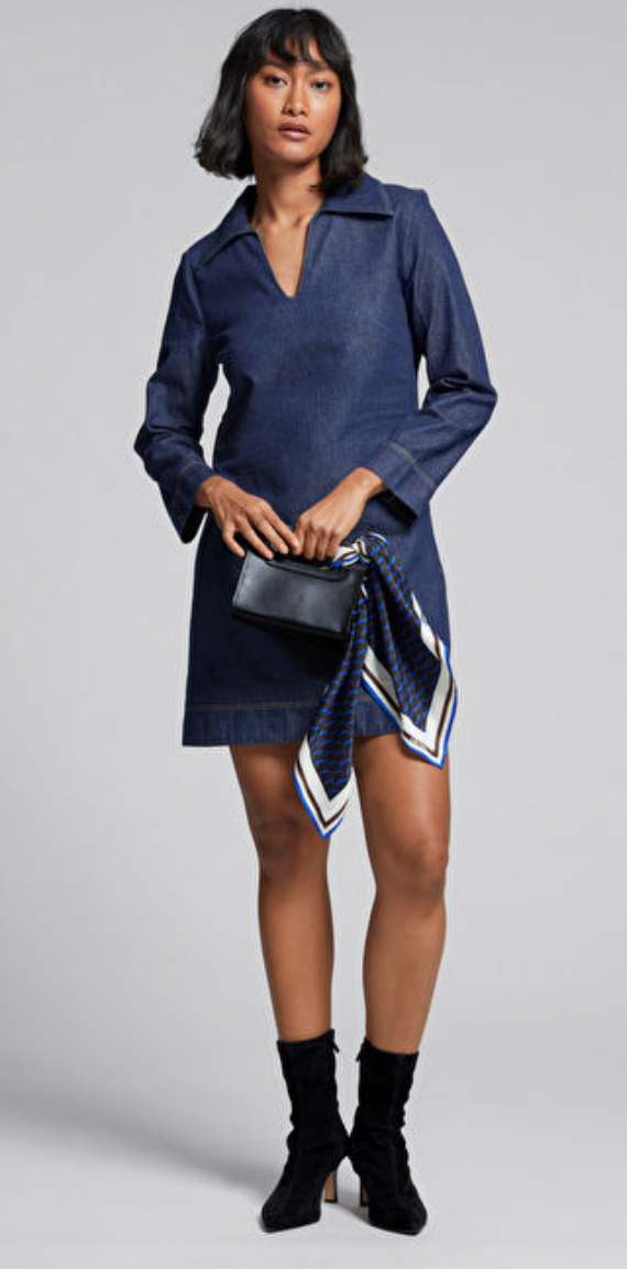 Other Stories Relaxed A Line Denim Dress