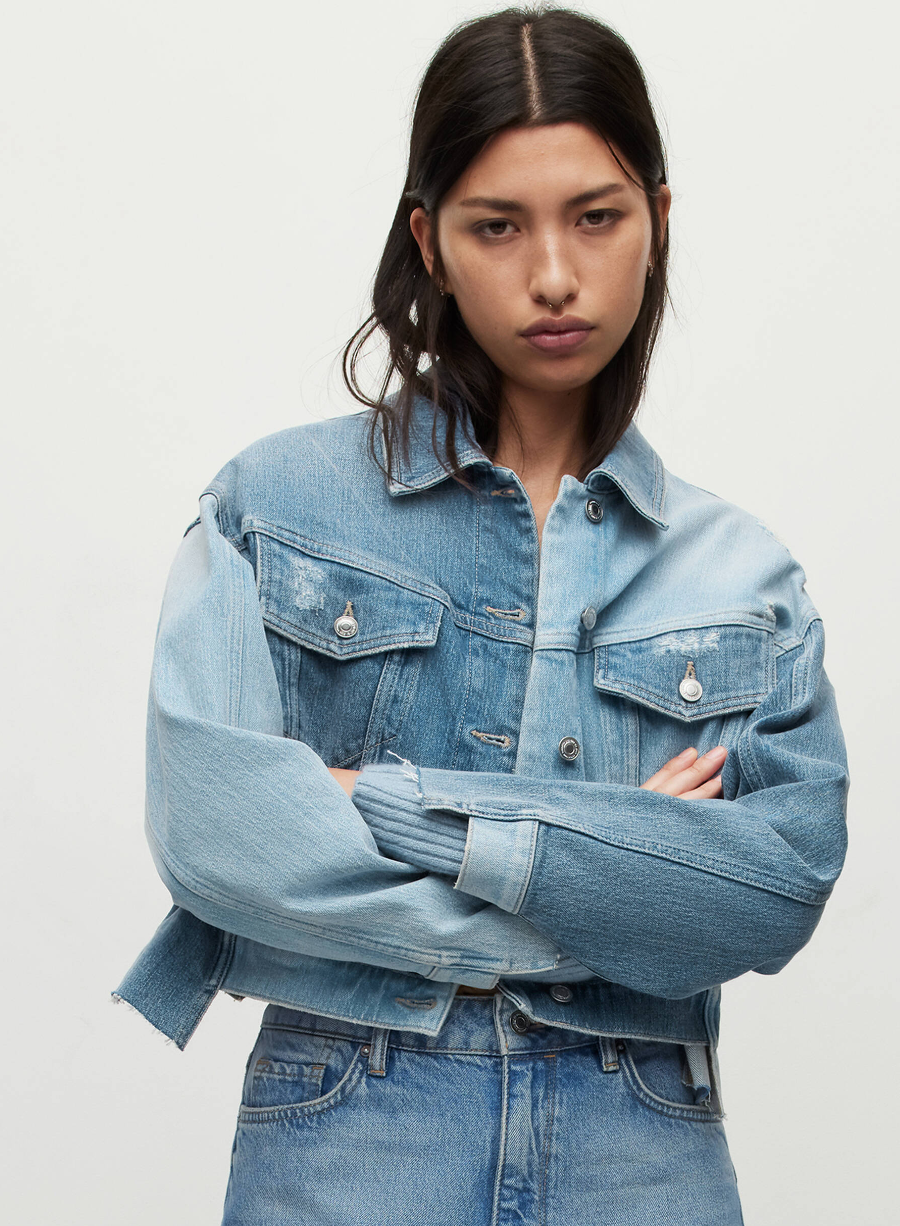 AllSaints + Beth Patch Denim Jacket