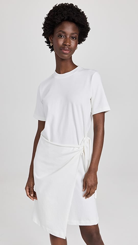Vince Short Sleeve Side Tie Dress