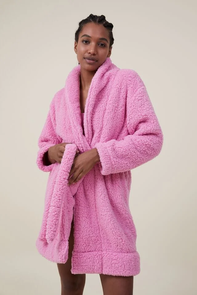 Dressing gown cotton hot sale on