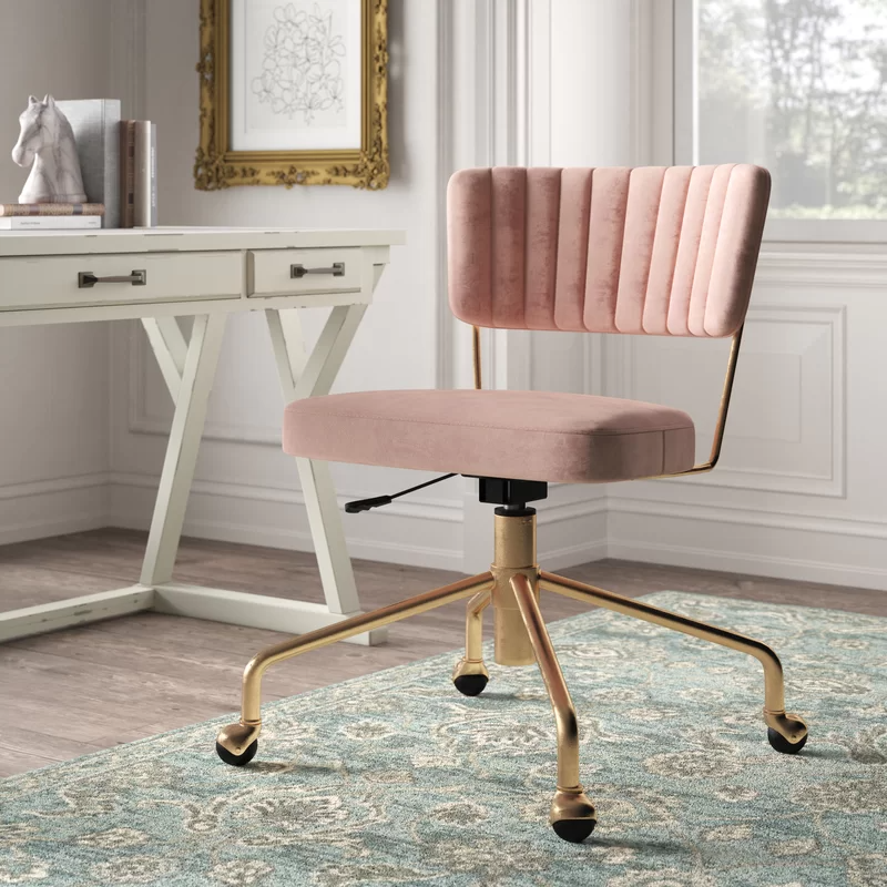 Kelly clarkson home lourdes velvet task chair sales