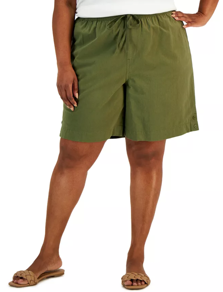 Plus size 2025 pull on shorts