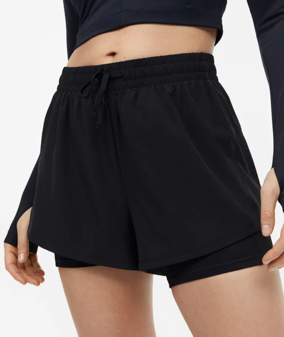 H&M + DryMove™ Double-Layered Running Shorts