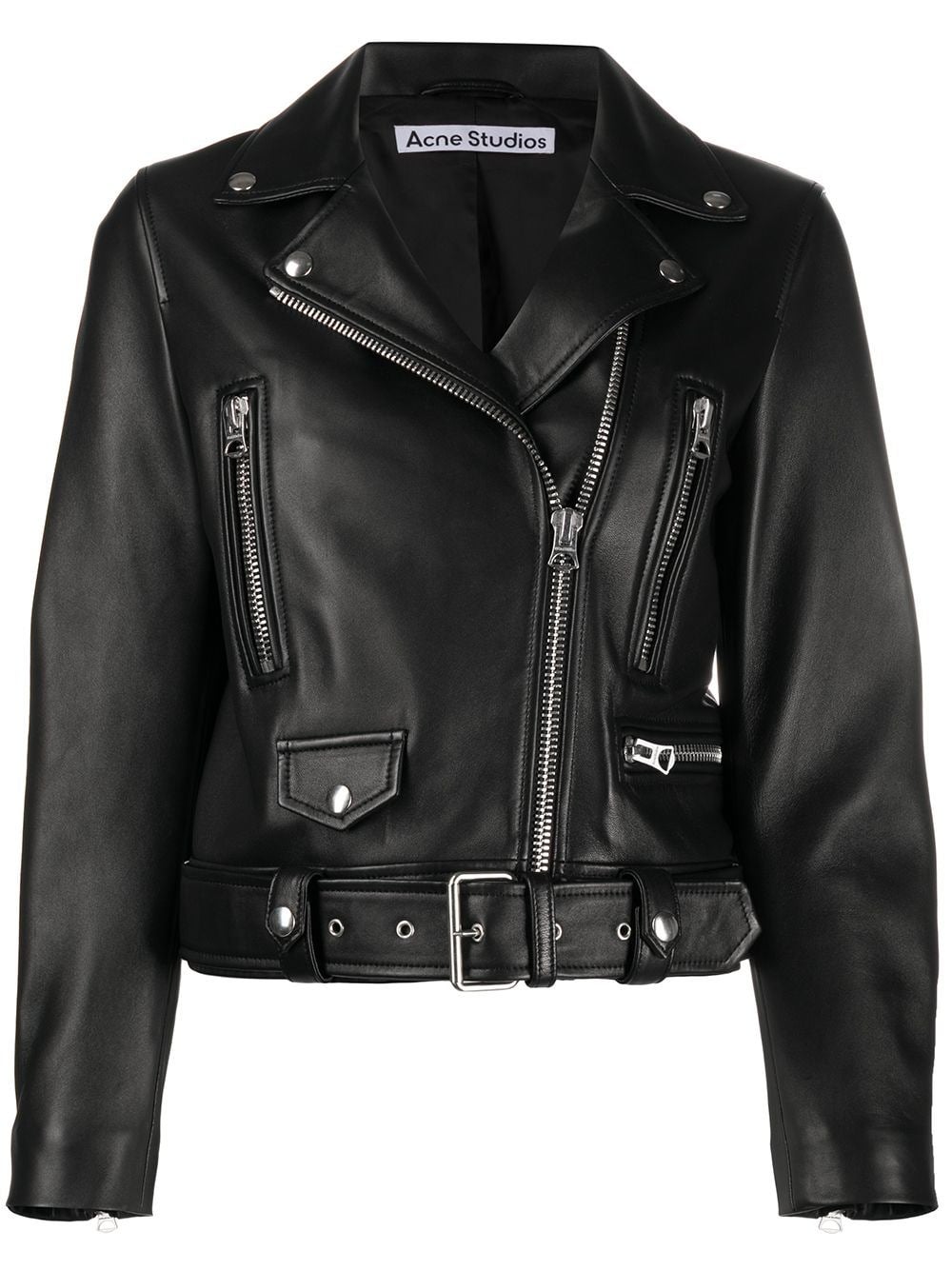 Acne Studios + Acne Studios leather biker jacket