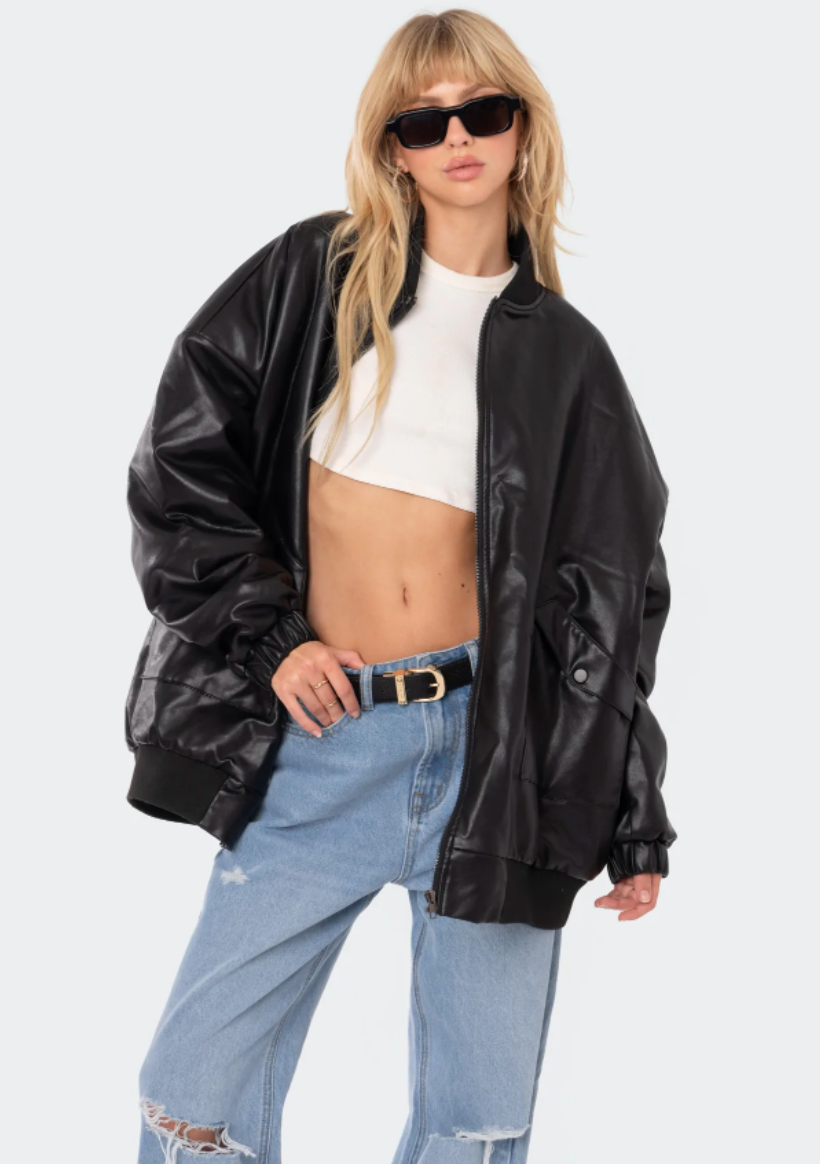 Top 136+ womens leather bomber jacket sale - jtcvietnam.edu.vn