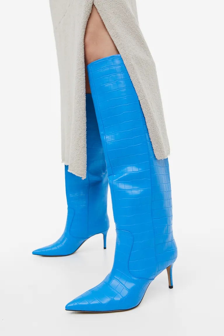H&M + Knee-High Heeled Boots