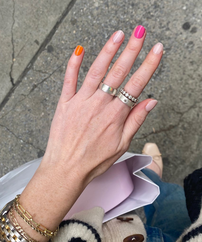 I Tried A Mismatched Manicure — & This Is The Perfect Colour Formula