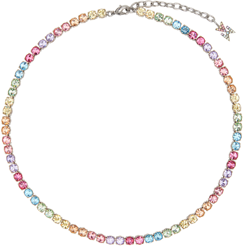 AMINA MUADDI + Multicolor Tennis Necklace