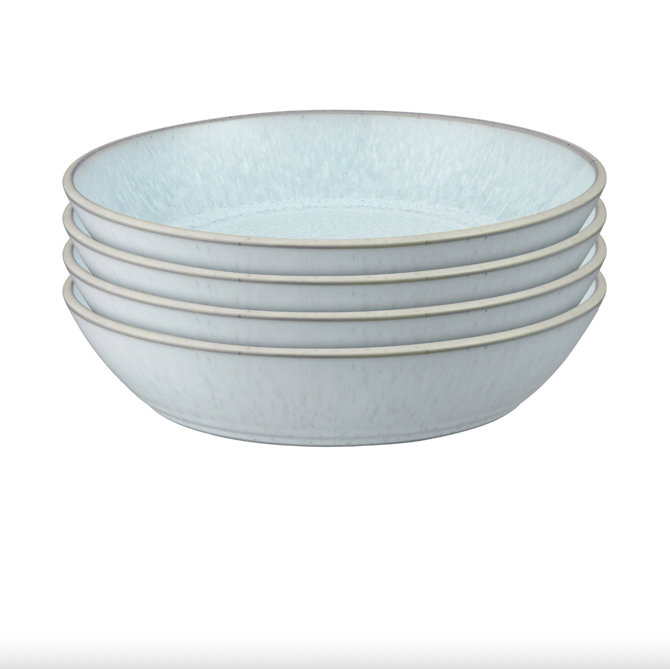 Denby + Kiln Green Set Of 4 Pasta Bowls