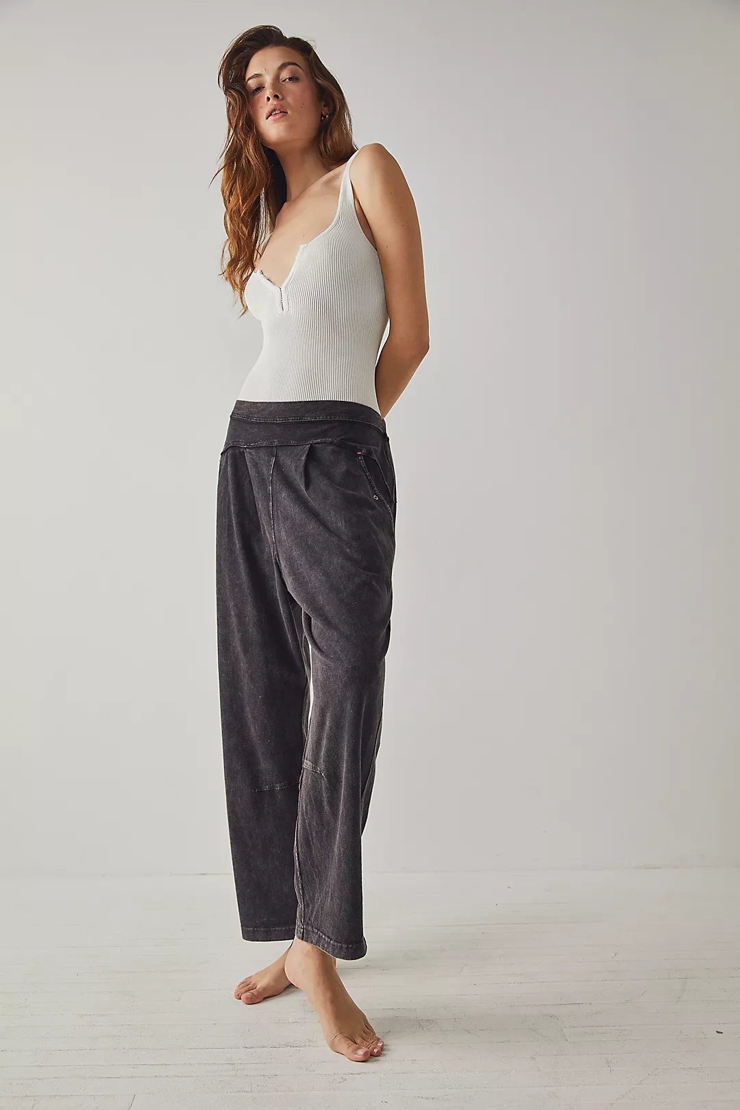 Levi’s + Faux Leather Rib Cage Straight Pants