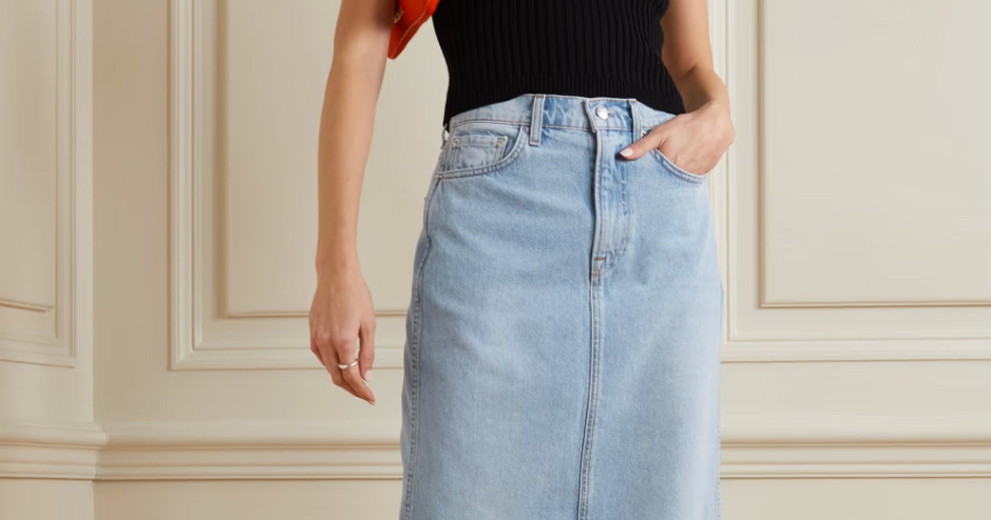 Nostalgic Denim Maxi Skirts Are Back This Spring