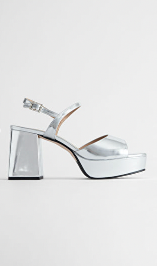 flared heel platform