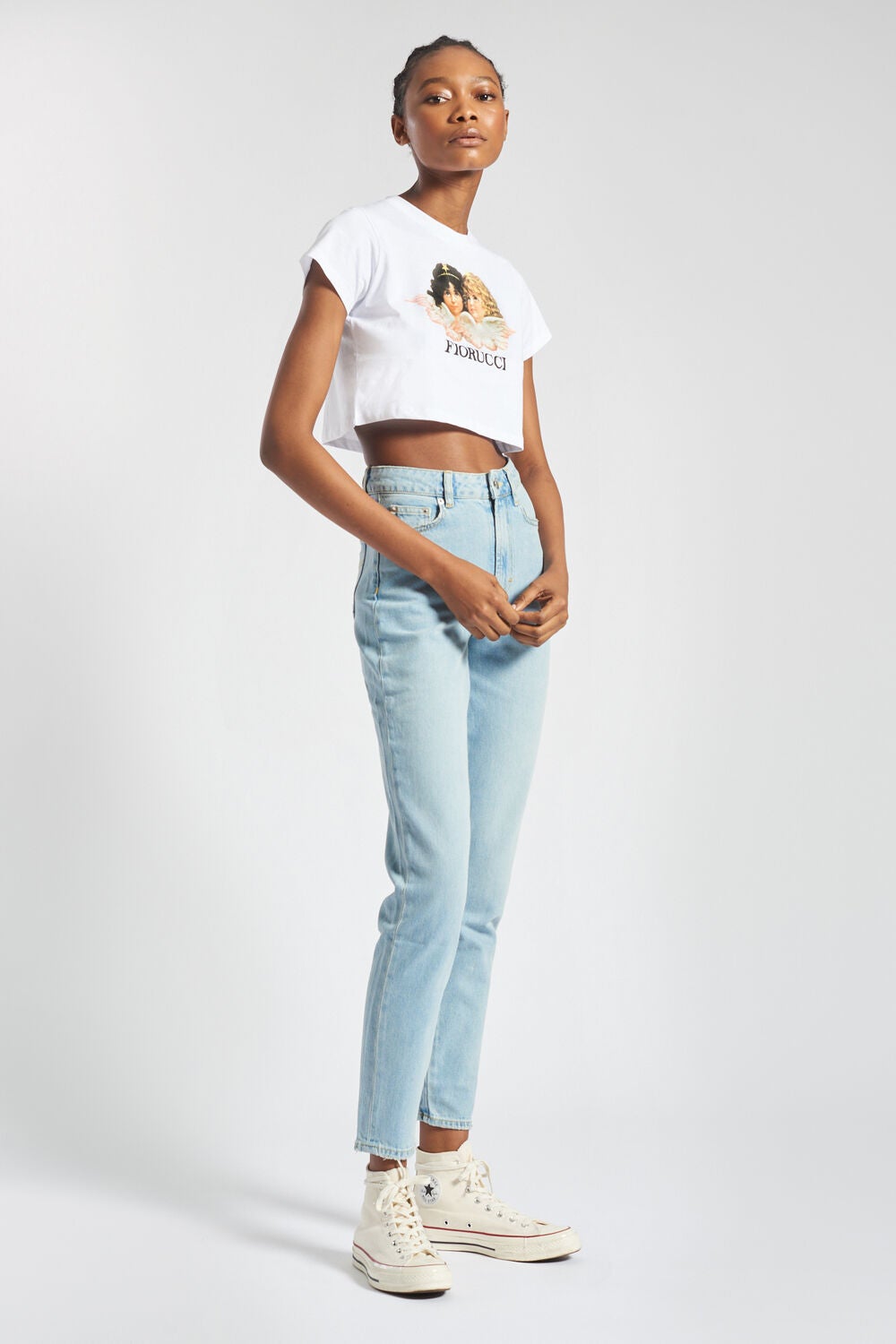 Fiorucci cropped t shirt sale