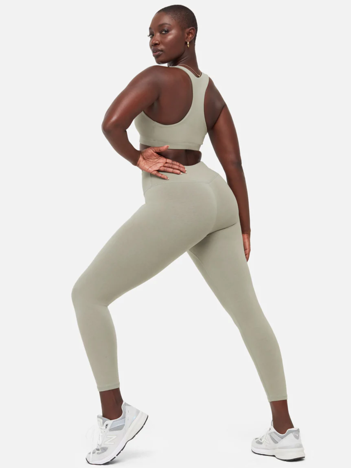 Army Green Middle Waisted Leggings 25” & Reviews - Army Green - Sustainable  Yoga Bottoms