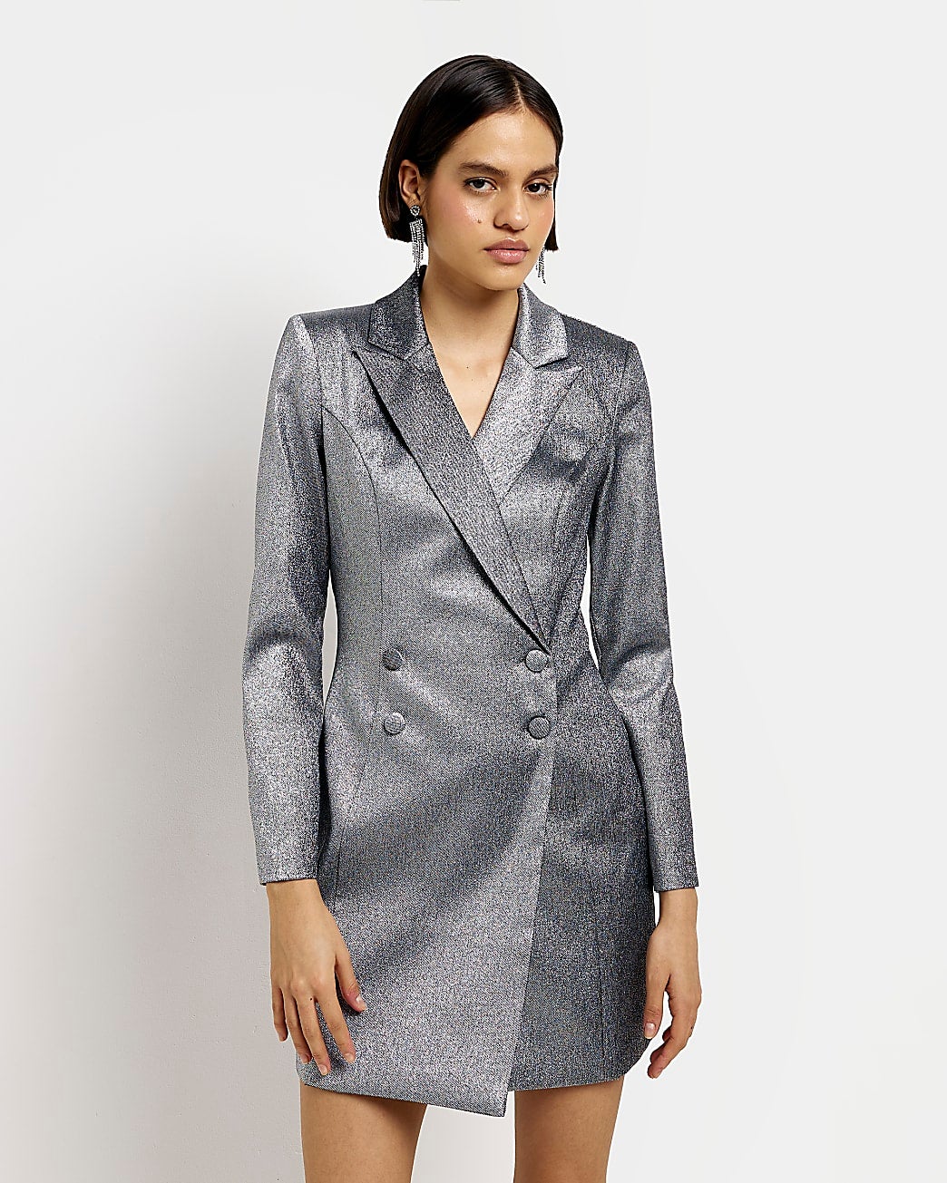 Taylor Swift Eras Tour Silver Blazer