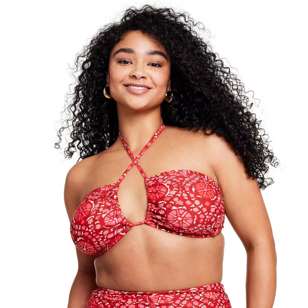Target red bathing suit sales top