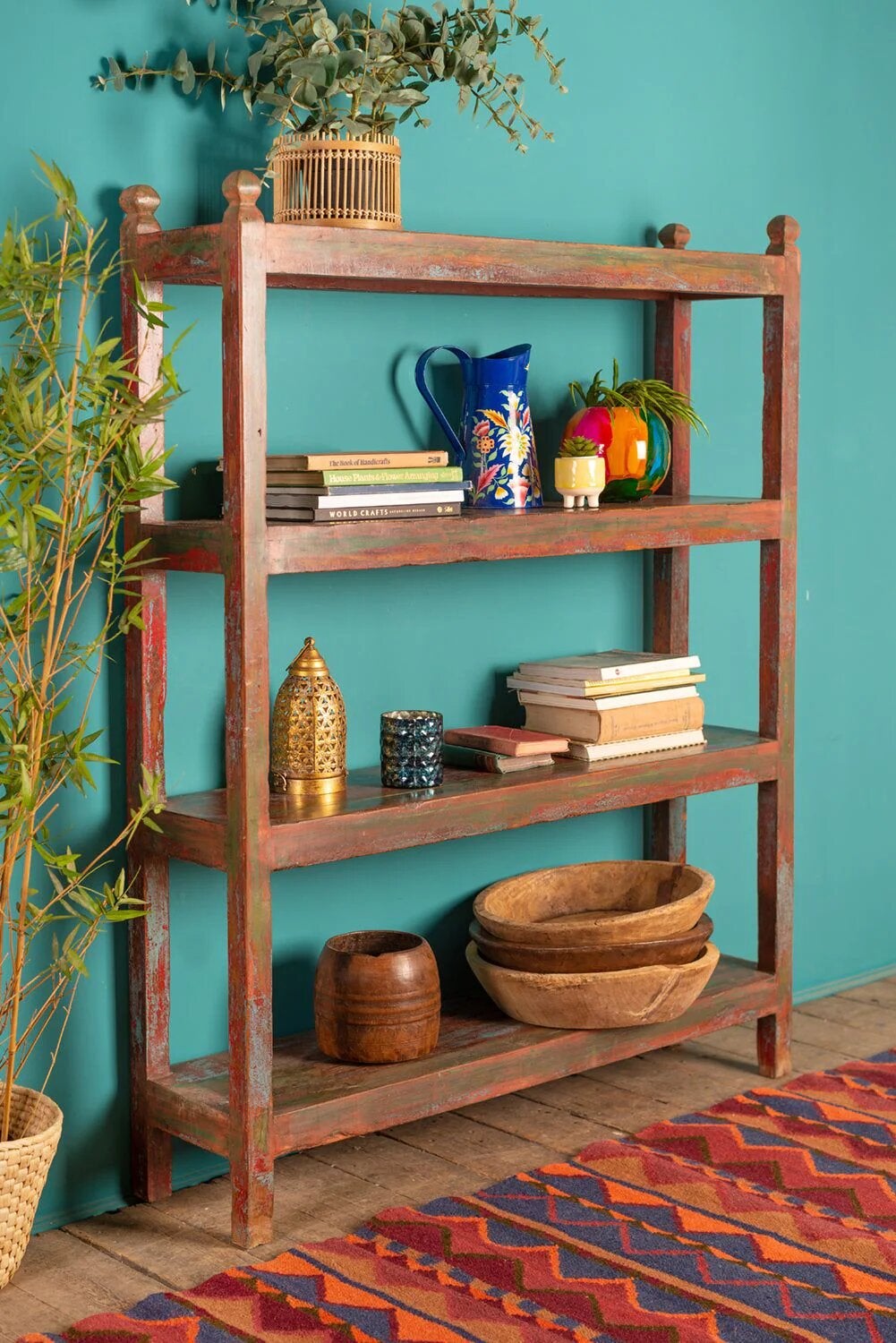 Myakka + Vintage Red Baker Shelf