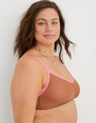 Aerie + SMOOTHEZ Mesh Triangle Bralette