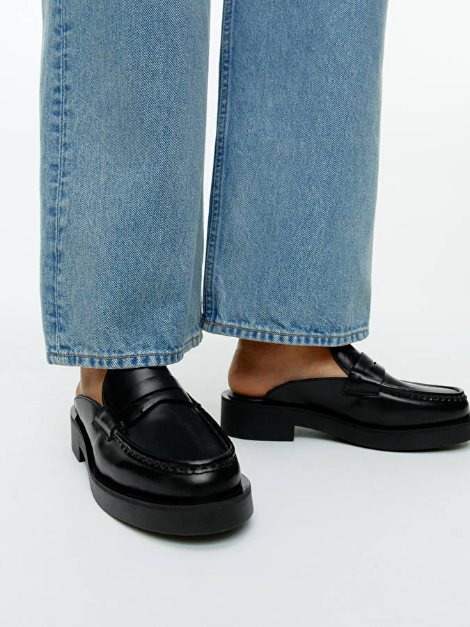 Arket + Leather Slip-On Loafers