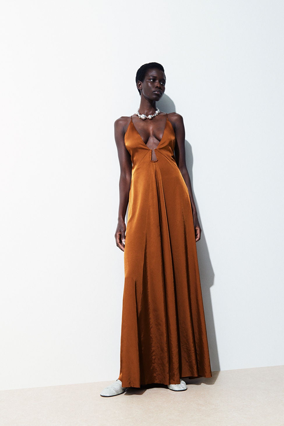 COS ATELIER The Cutout Slip Dress