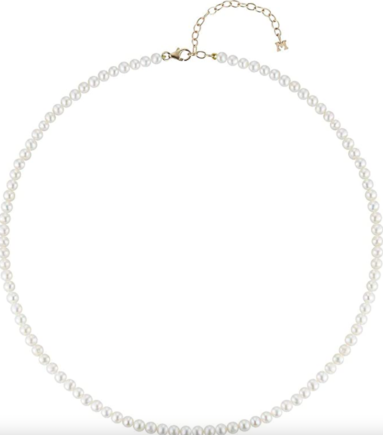 MATEO New York + 4mm Pearl Beaded Choker