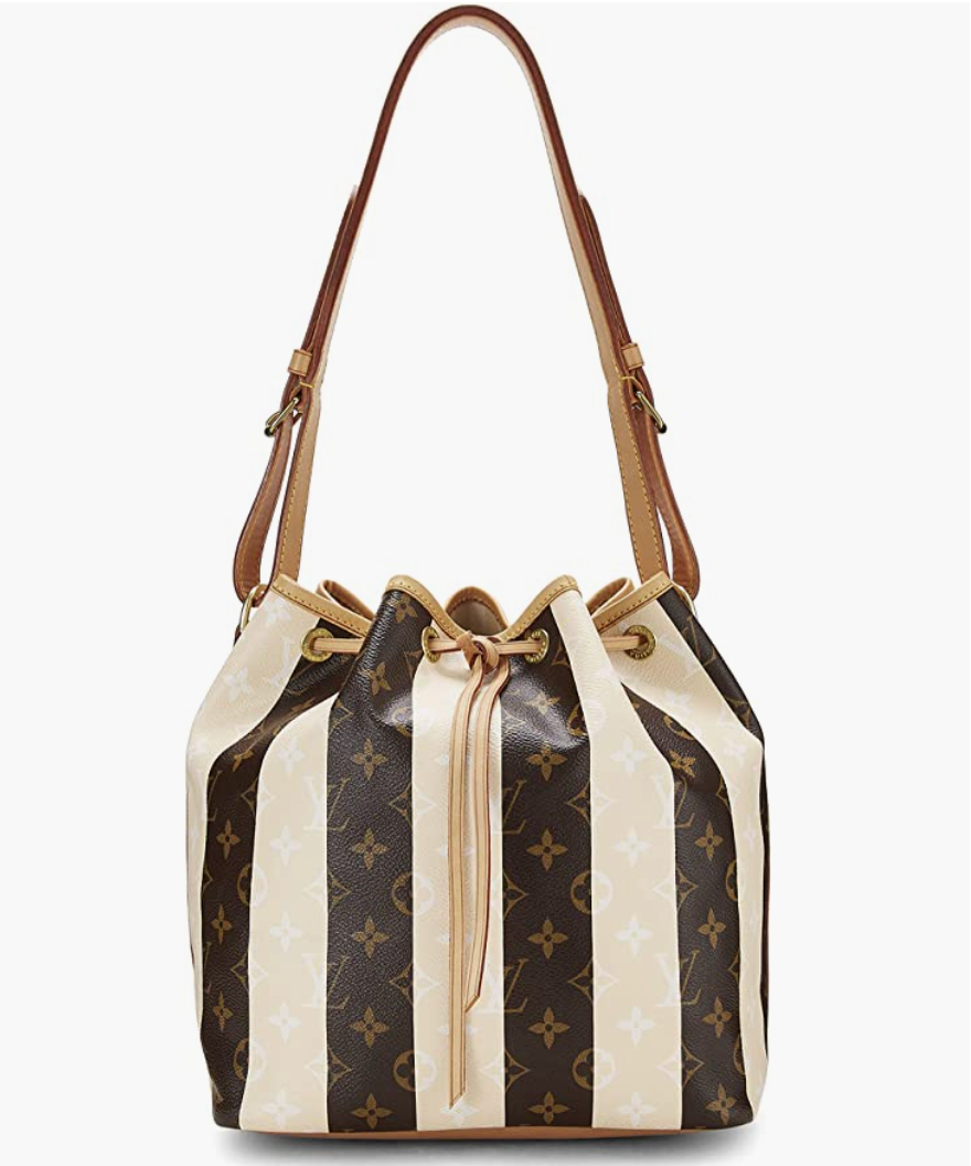 Louis Vuitton Beige/Brown Monogram Canvas Rayures Neverfull MM Bag