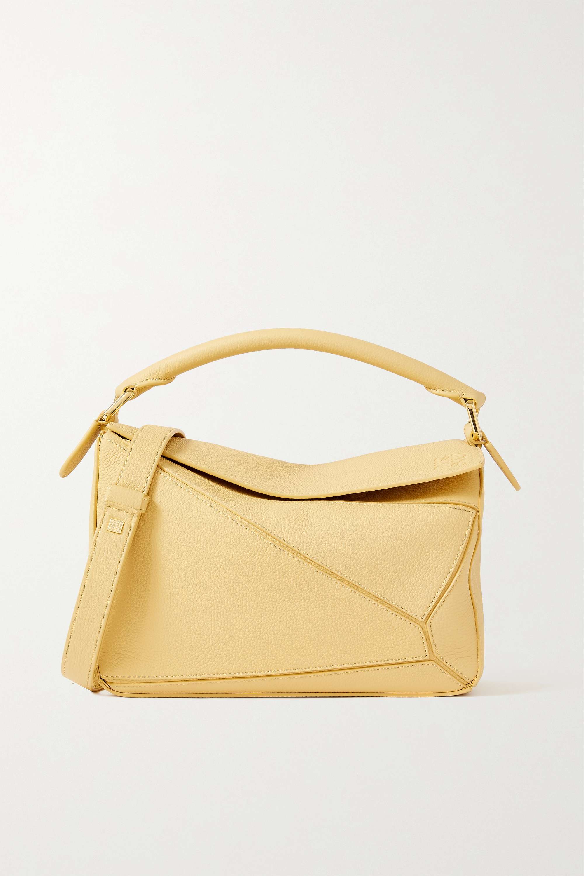 Loewe + Puzzle small textured-leather shoulder bag
