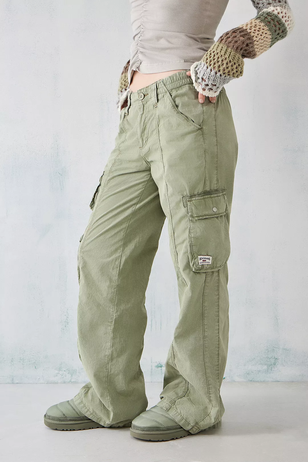 BDG + Khaki Y2K Multi-Pocket Cargo Pants