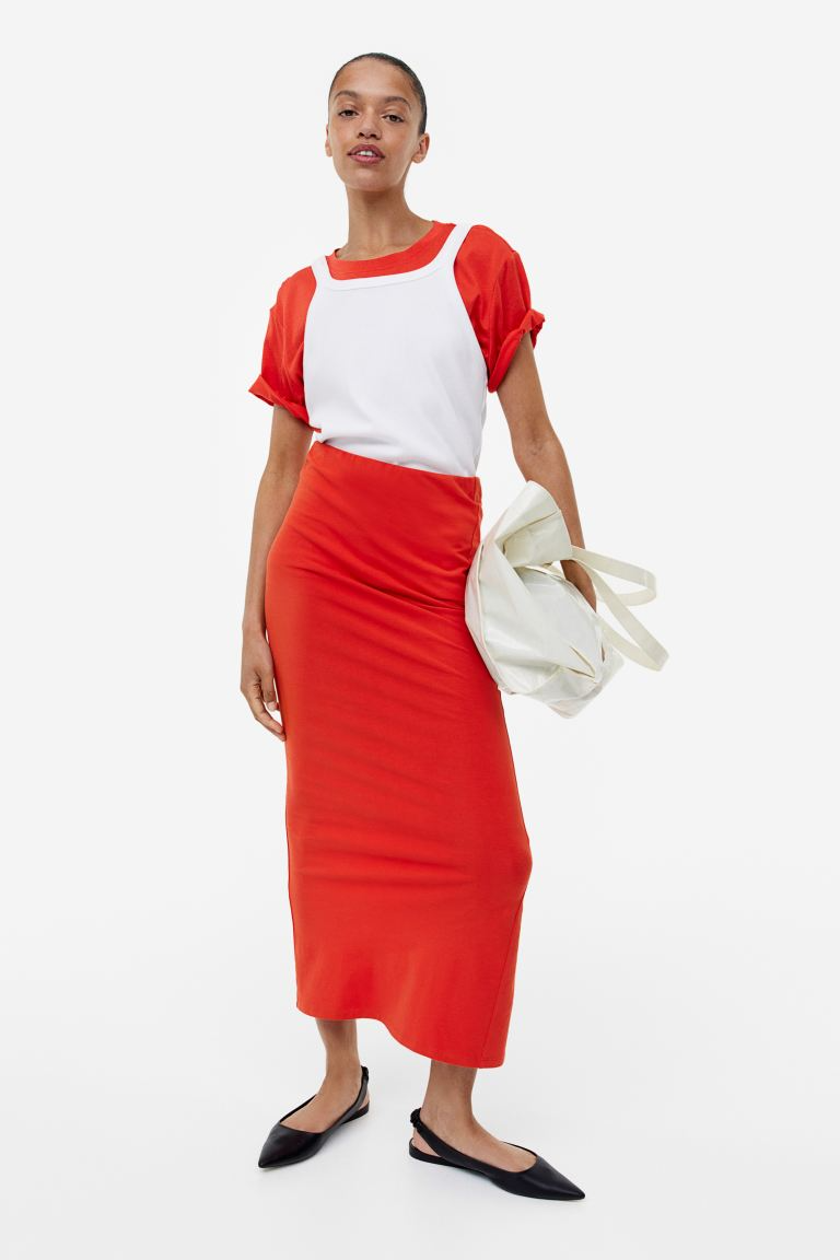 H&M + Long Jersey Skirt