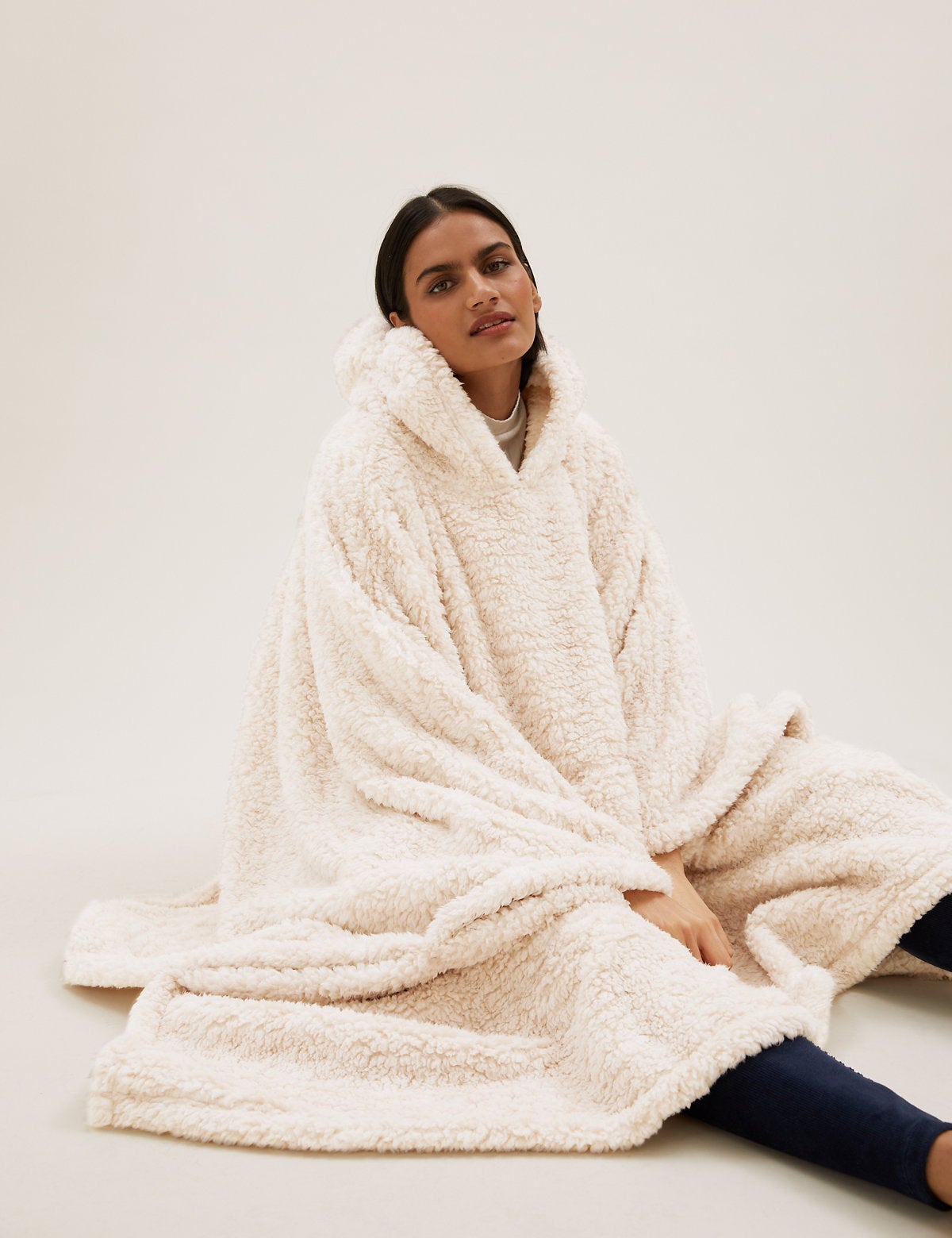 Marks & Spencer + Teddy Fleece Adults’ Hooded Blanket