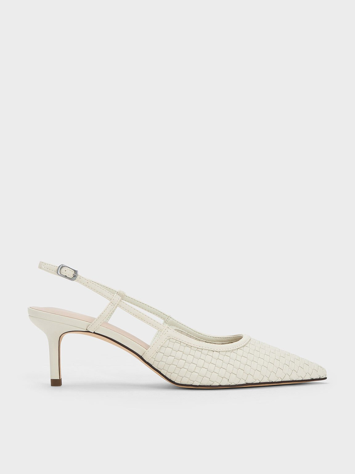 Charles & Keith + Woven Slingback Pumps