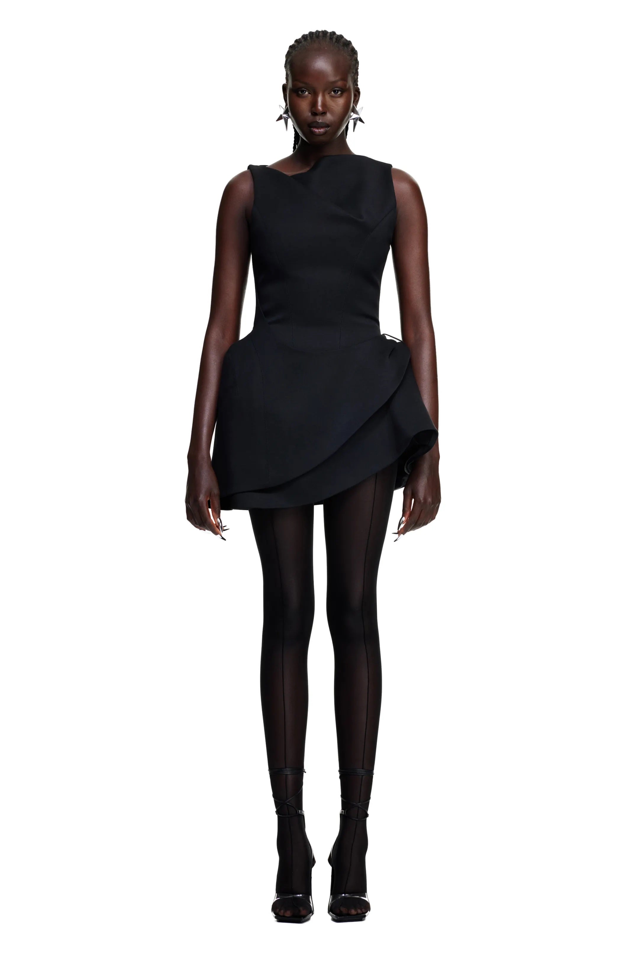 Mugler H&M 30 Denier Tights with Seams Black - SS23 - US