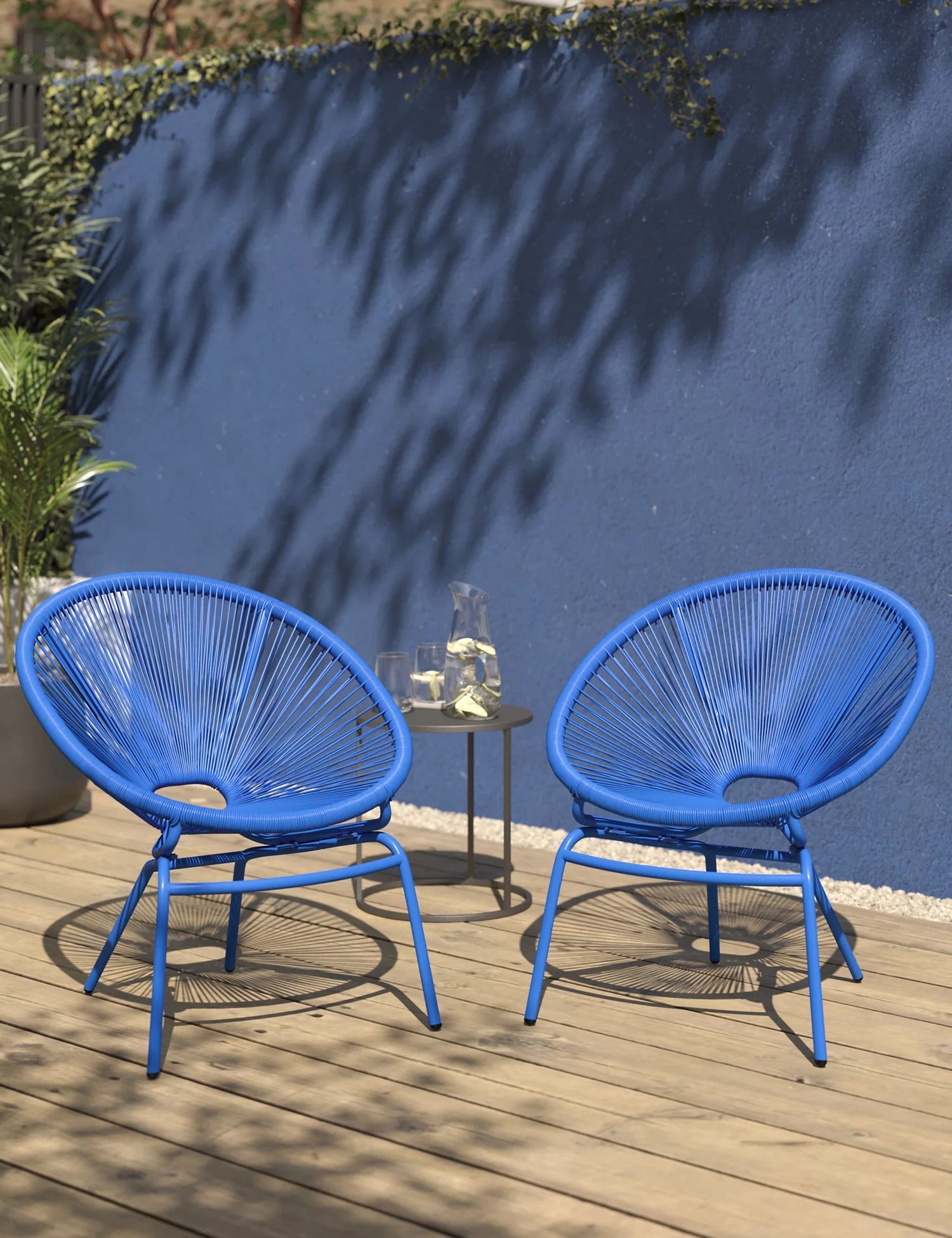 M&S + Set of 2 Lois Garden Armchairs