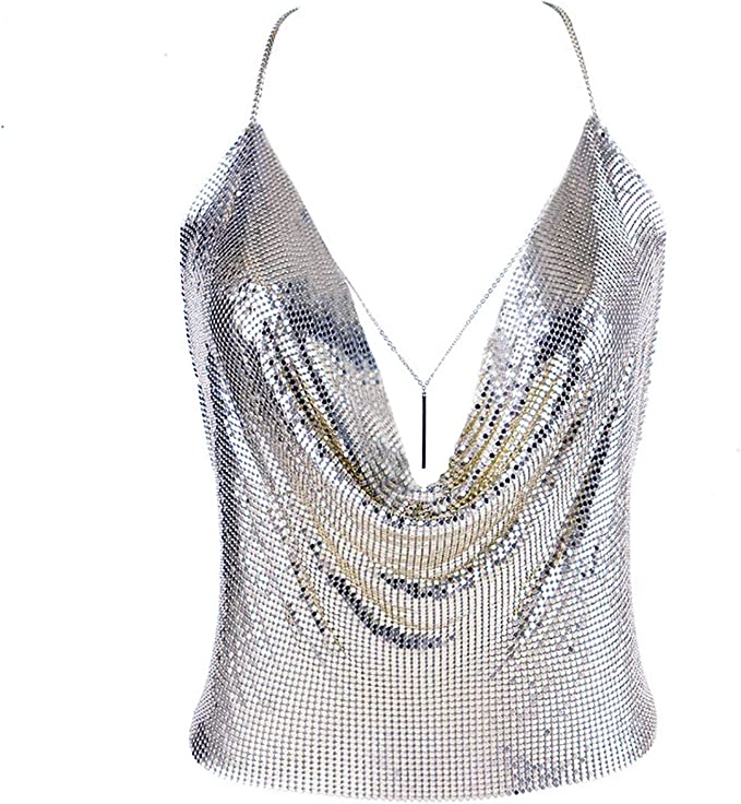 Luxexy + Sparkly Body Chain Top