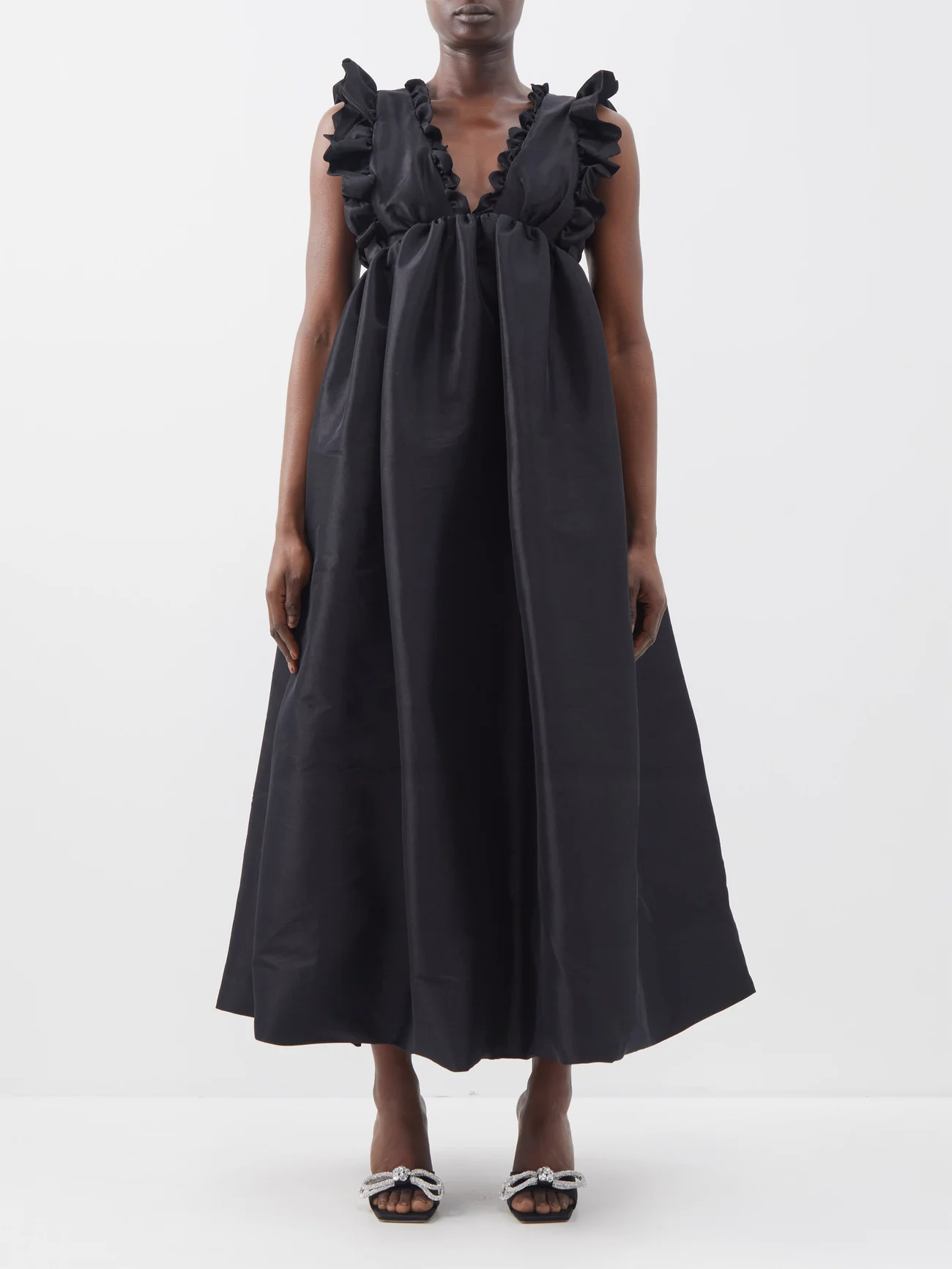 Kika Vargas + Tatiana ruffled taffeta gown