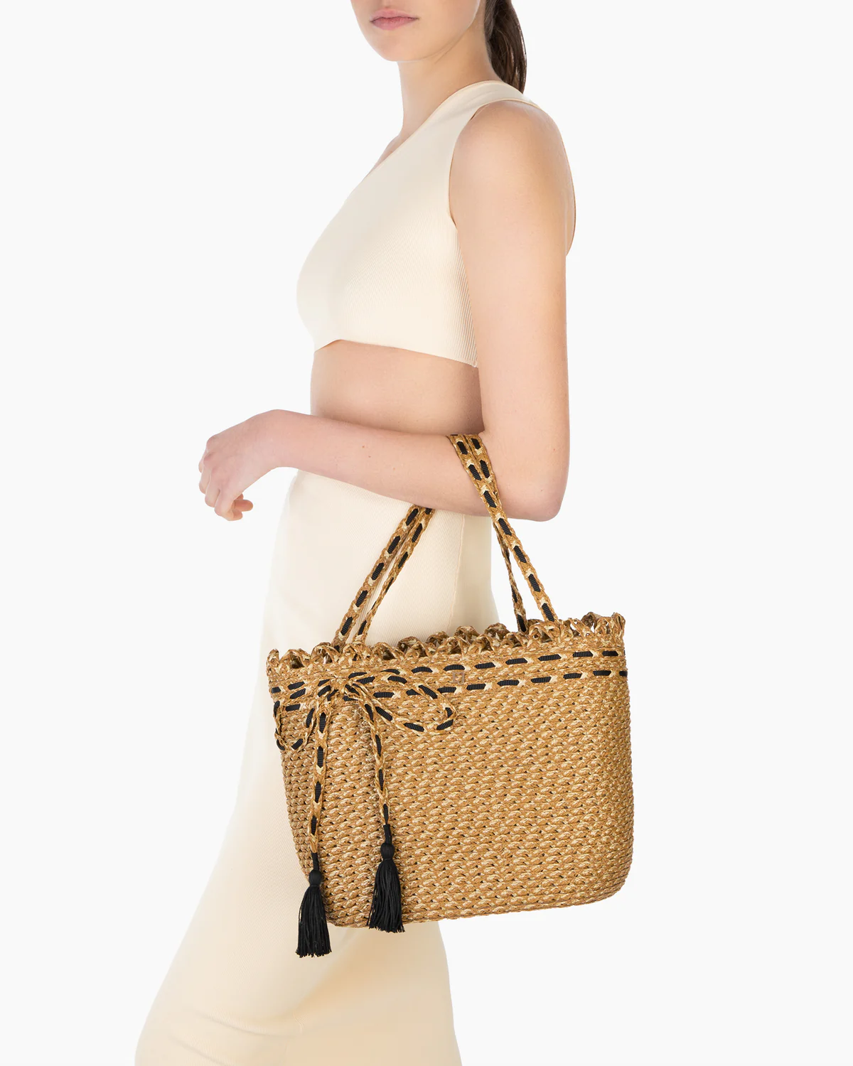 Eric Javits Squishee St.Tropez Straw Tote