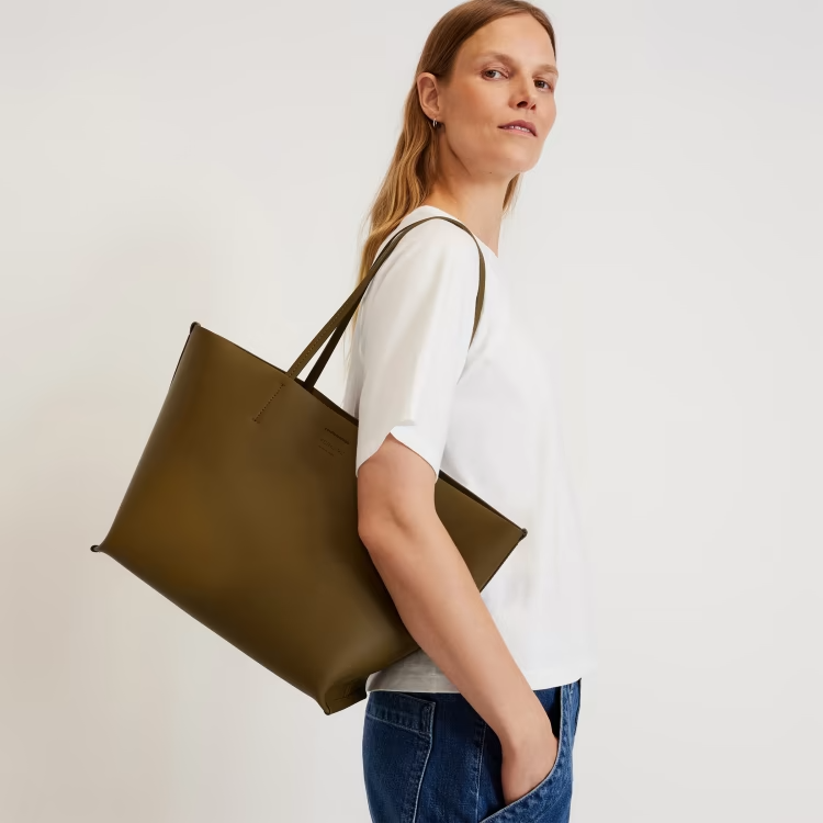 Everlane + The Luxe Medium Italian Leather Tote