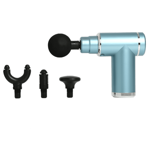 BLUZEN + Maximum Strength Handheld Mini Percussion Massager with Travel Case (Teal)