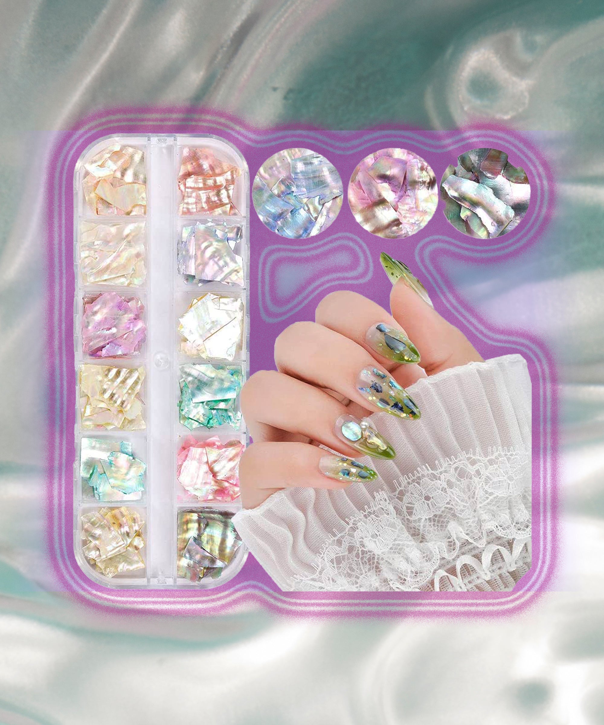 Amazon.com: Rhinestones for Nails, 8 Pots & 6 Bags Mix NEON 3D Nail Gem,  Over 2500 Pcs Luminous Party/Theme Charms Flatback Stone Iridescent  Decoration, DIY Nails Art Accessories with Bonus Tweezers Picking