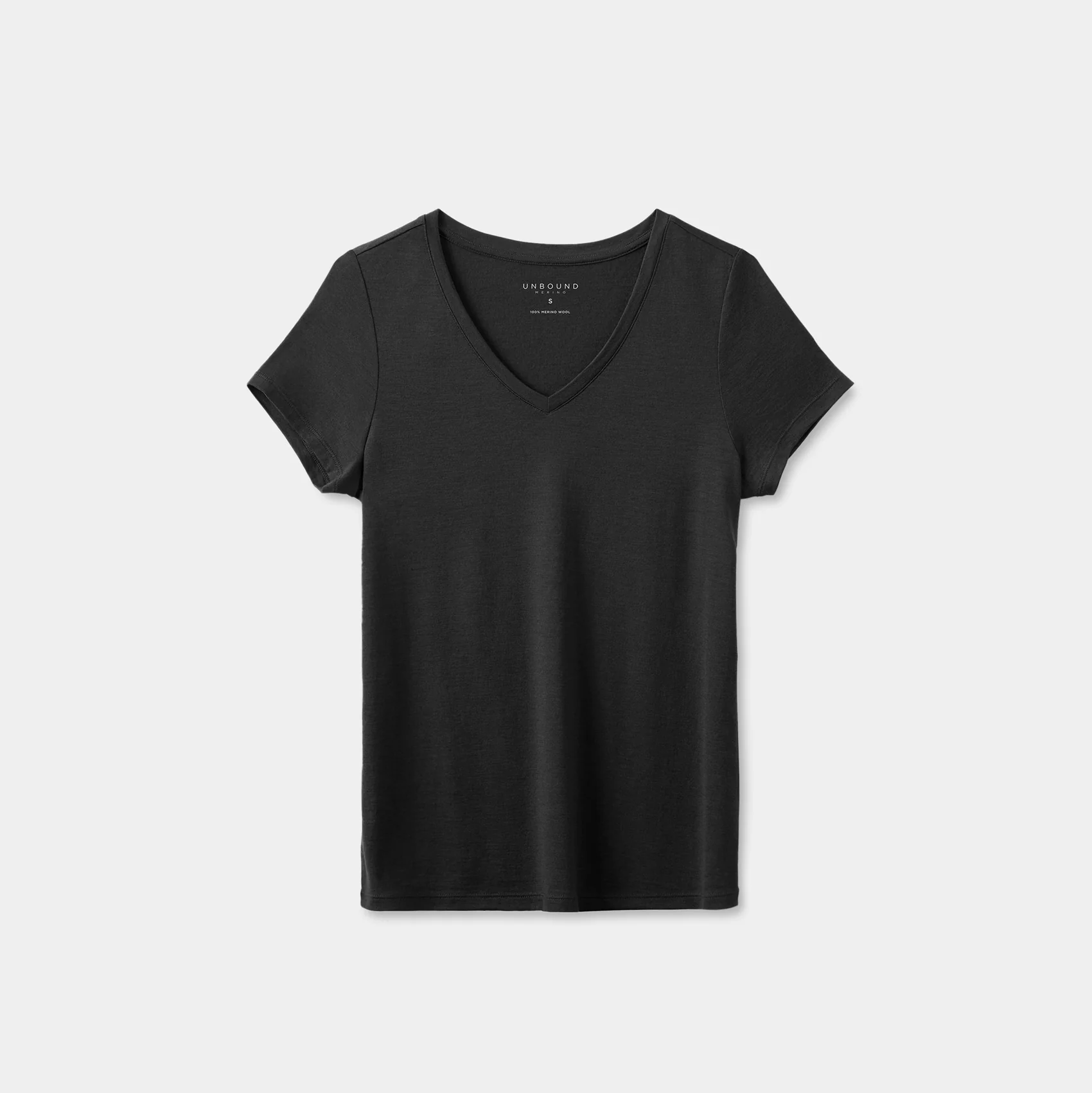 Unbound Merino + Women’s Merino Wool V-Neck T-Shirt