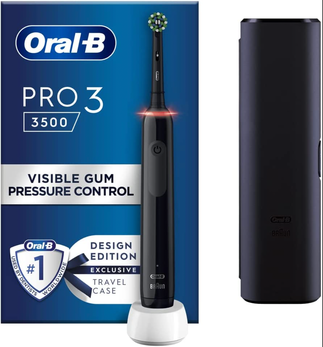 OralB + Pro 3 Electric Toothbrush with Smart Pressure Sensor