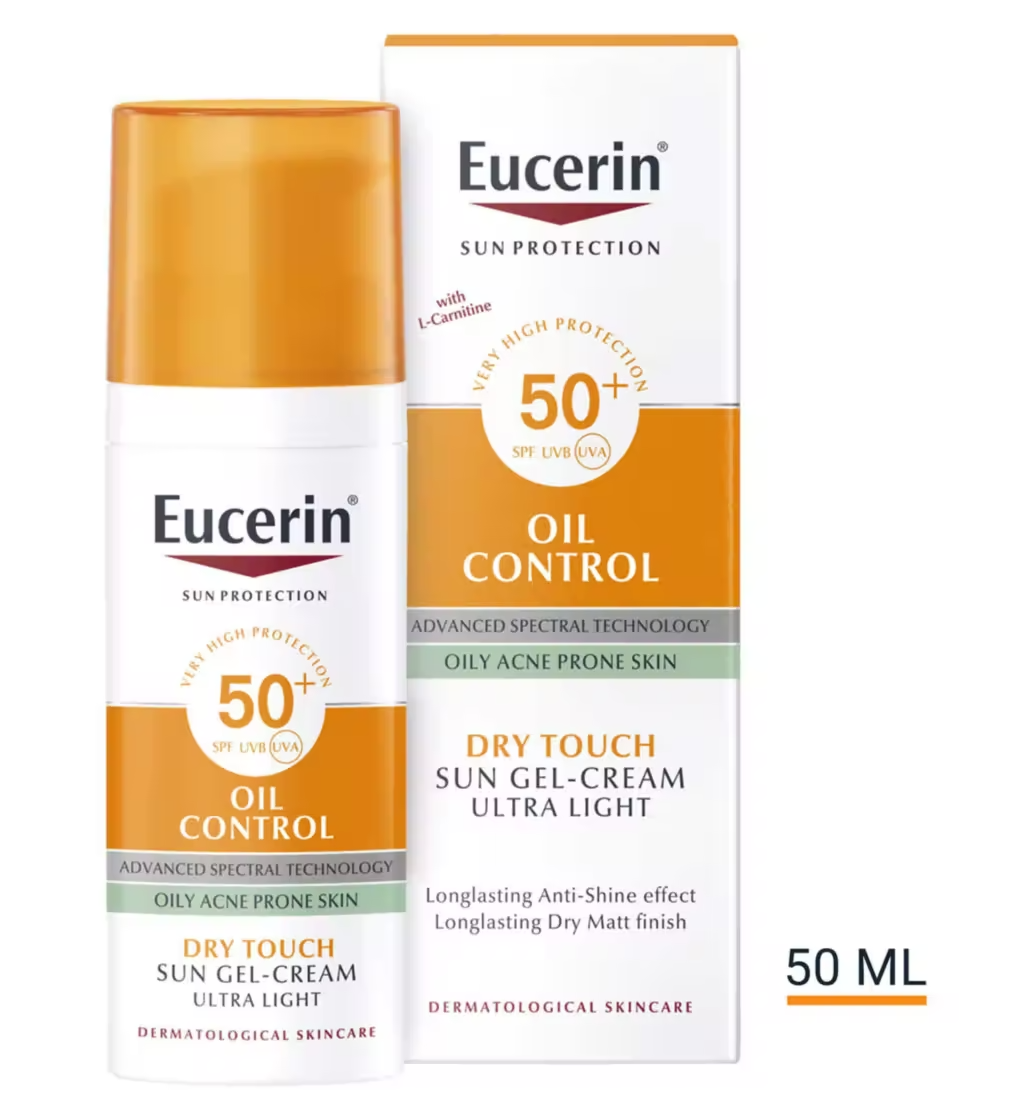 Eucerin + Sun Oil Control Face Protection Sun Cream for Oily & Blemish ...