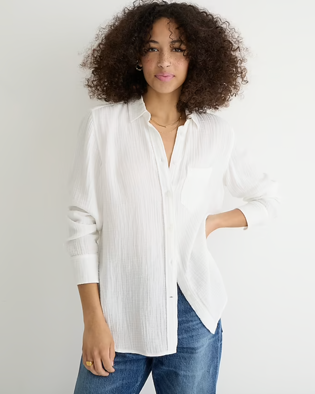 J.Crew + ClassicFit Soft Gauze Shirt