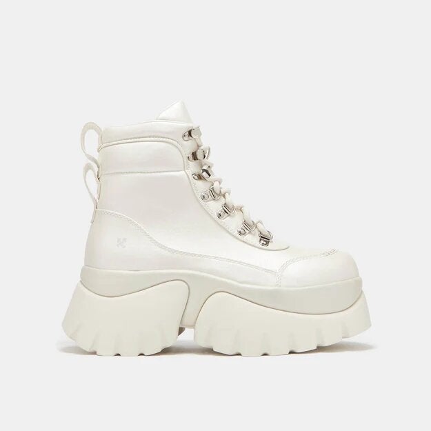 Koi Footwear + Gooey White Platform Boots