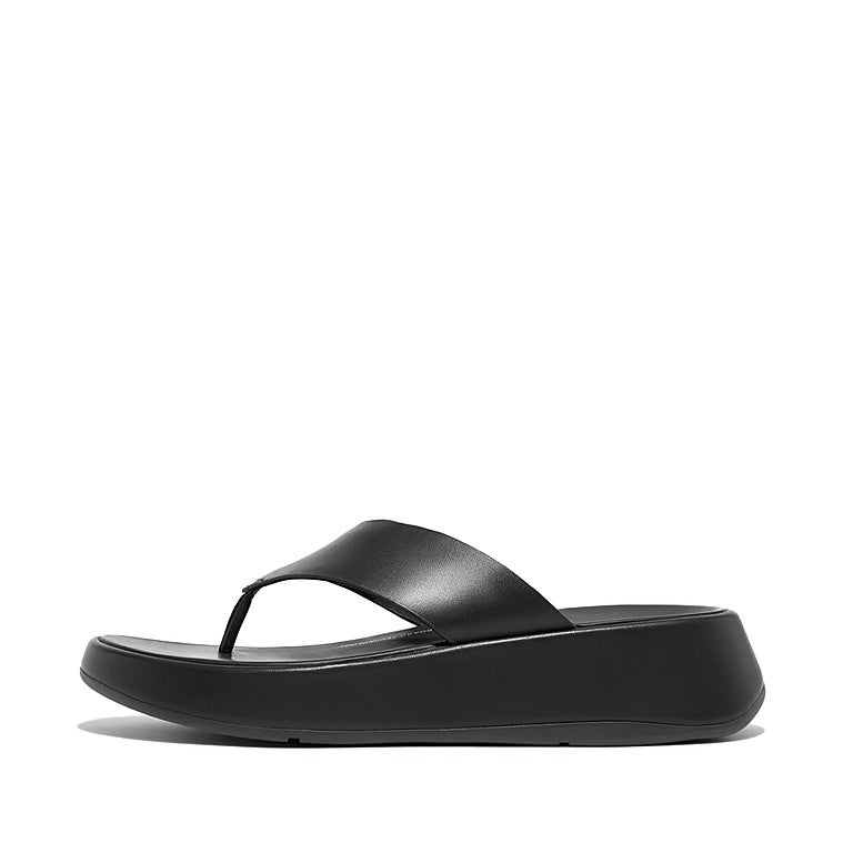 FitFlop + F-MODE Luxe Leather Flatform Toe-Post Sandals