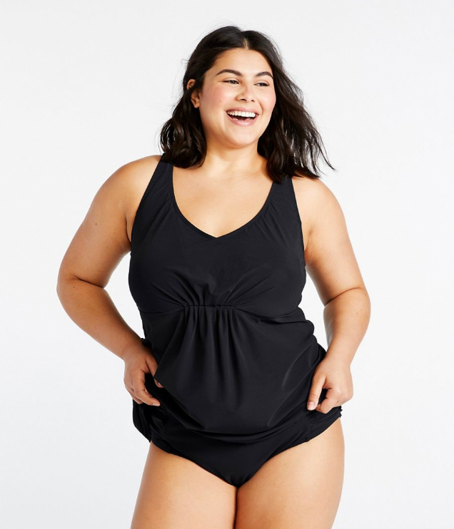 Plus size long hot sale swim tops